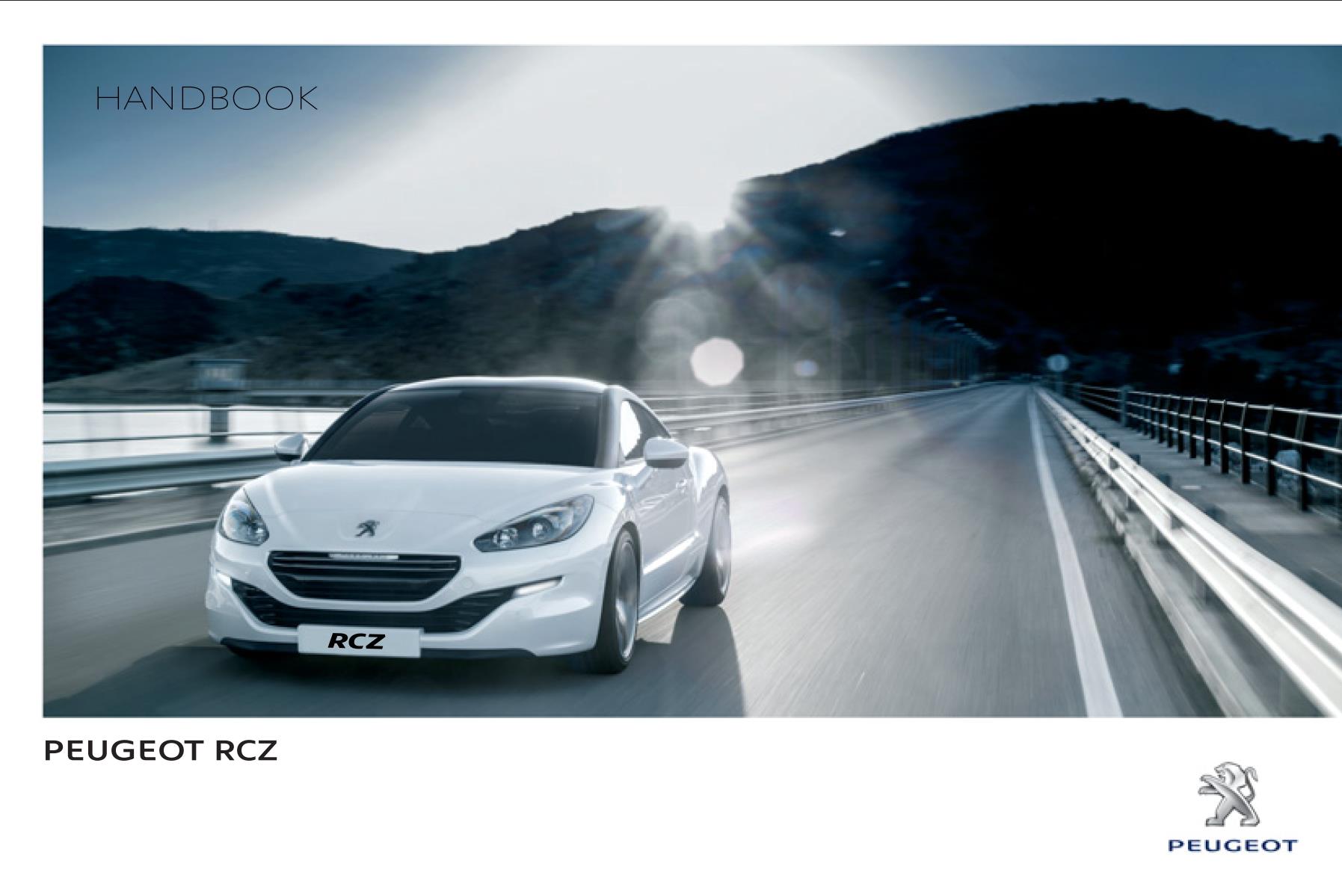 Peugeot RCZ 2012 Owner's Manual