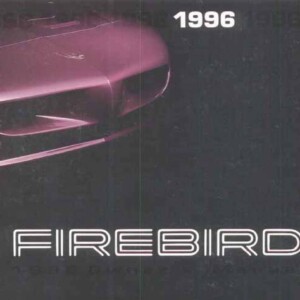 Pontiac Firebird 1996 Owner's Manual