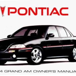Pontiac Grand-Am 1994 Owner's Manual