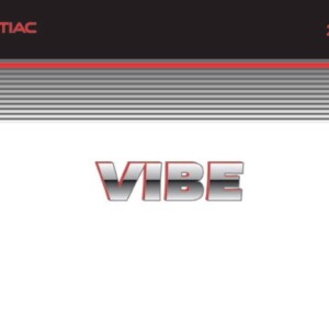 Pontiac Vibe 2003 Owner's Manual