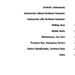 Porsche Boxster 2000 Owner’s Manual