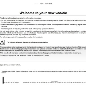 Renault Koleos 2015 Owner's Manual
