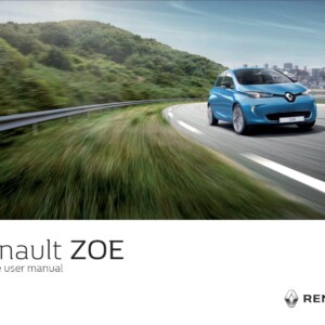 Renault Zoe 2018 Owner's Manual