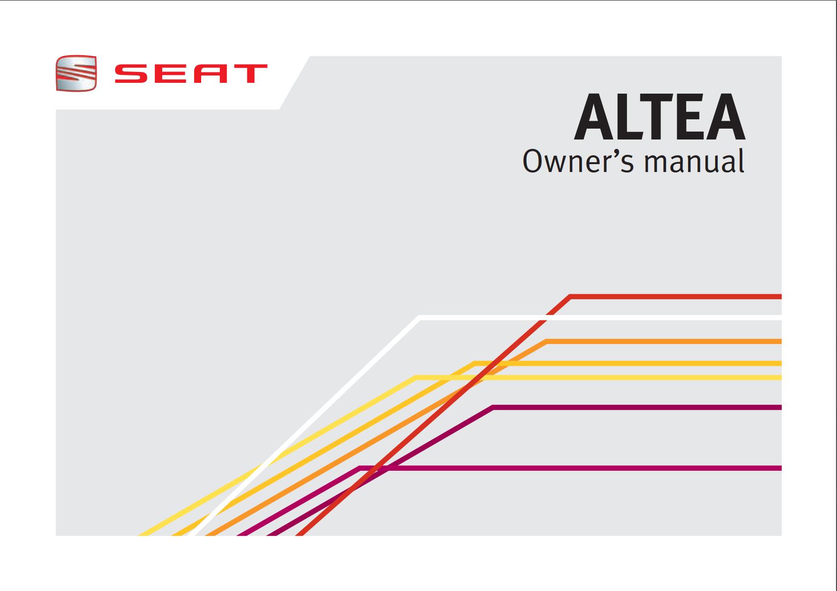 Seat Altea 2013 Owner's Manual