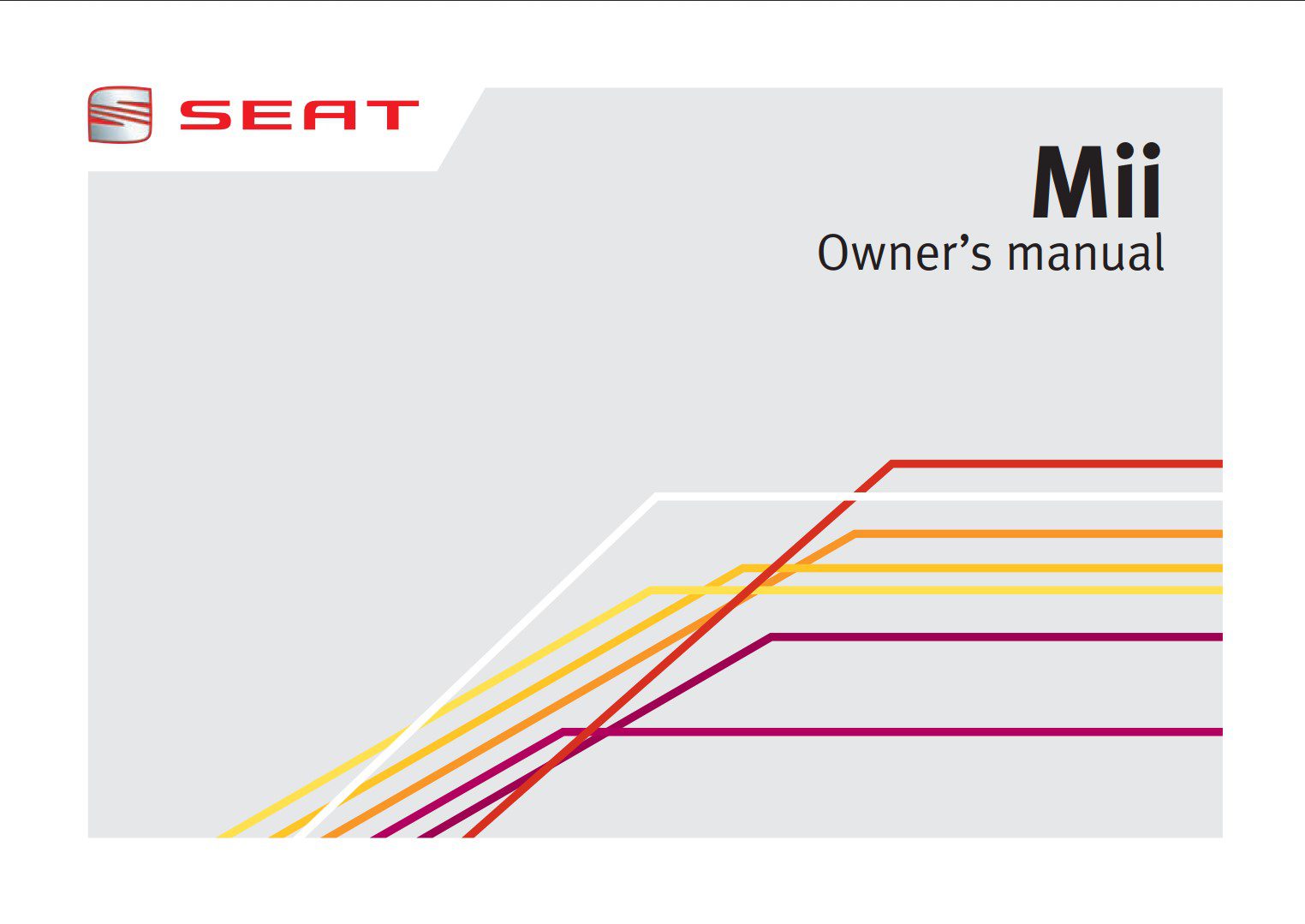 Seat Mii 2013 Owner's Manual