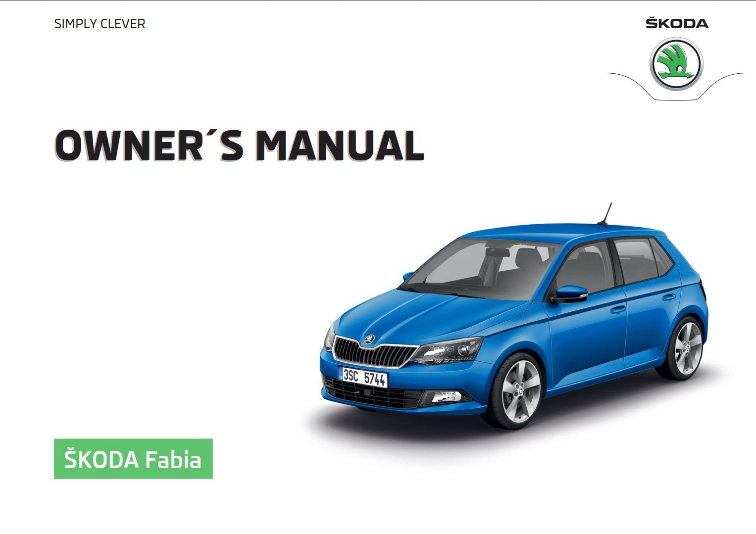 Skoda Fabia 2017 Owner's Manual