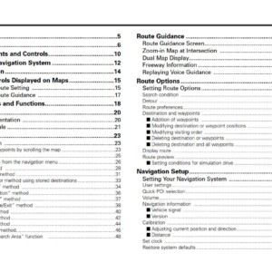 Subaru B9-Tribeca 2006 Navigation System Owner's Manual