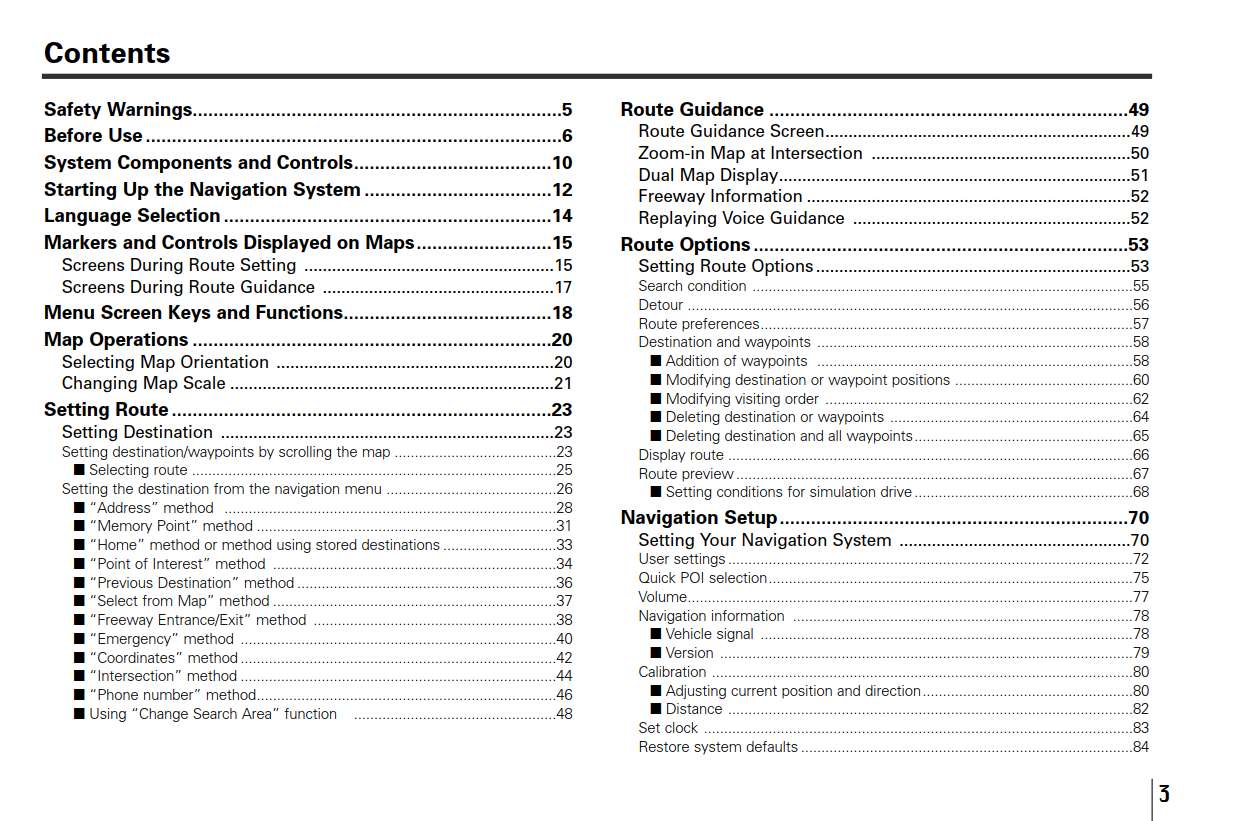 Subaru B9-Tribeca 2006 Navigation System Owner's Manual