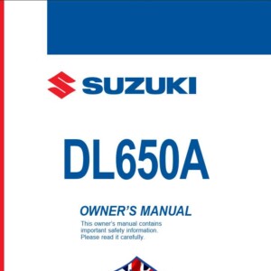 Suzuki 2008 DL650A Owner's Manual