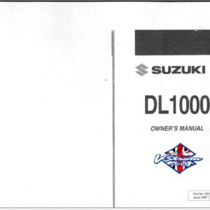 Suzuki DL1000 2007 Owner's Manual