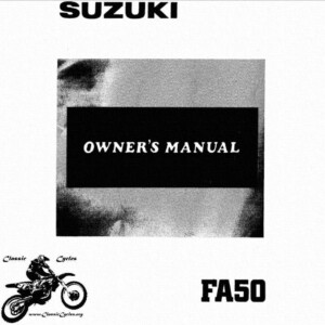Suzuki FA50 Owner's Manual
