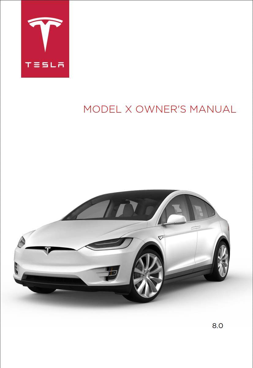 Tesla Model X 2017 Owner's Manual