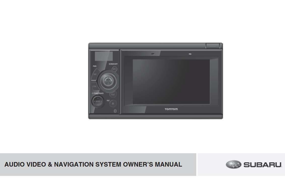 Tomtom 2011 Navigation Unit Owner's Manual