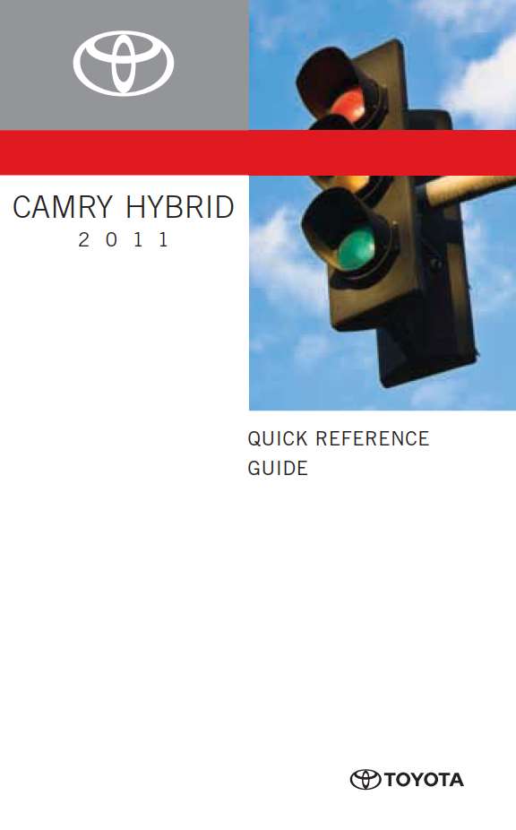 Toyota Camry Hv 2011 Owner's Manual