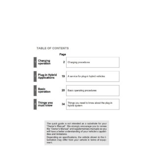 Toyota Prius Plug-In 2013 Owner's Manual