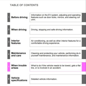 Toyota Rav4 Electric 2014 Owner's Manual
