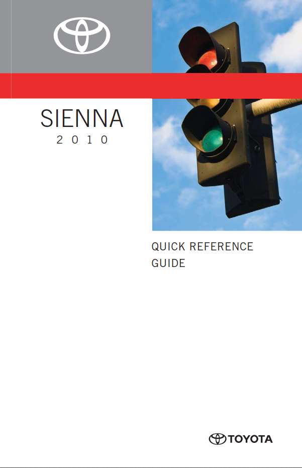 Toyota Sienna 2010 Owner's Manual