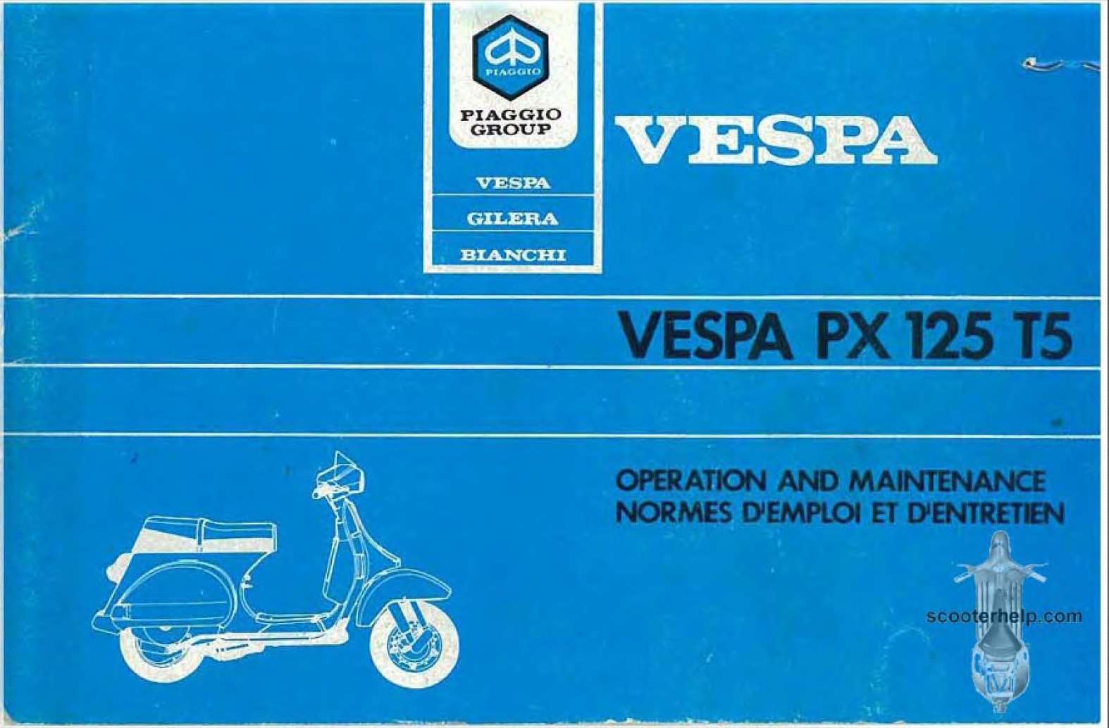 Vespa PX 125 T5 Owner’s Manual