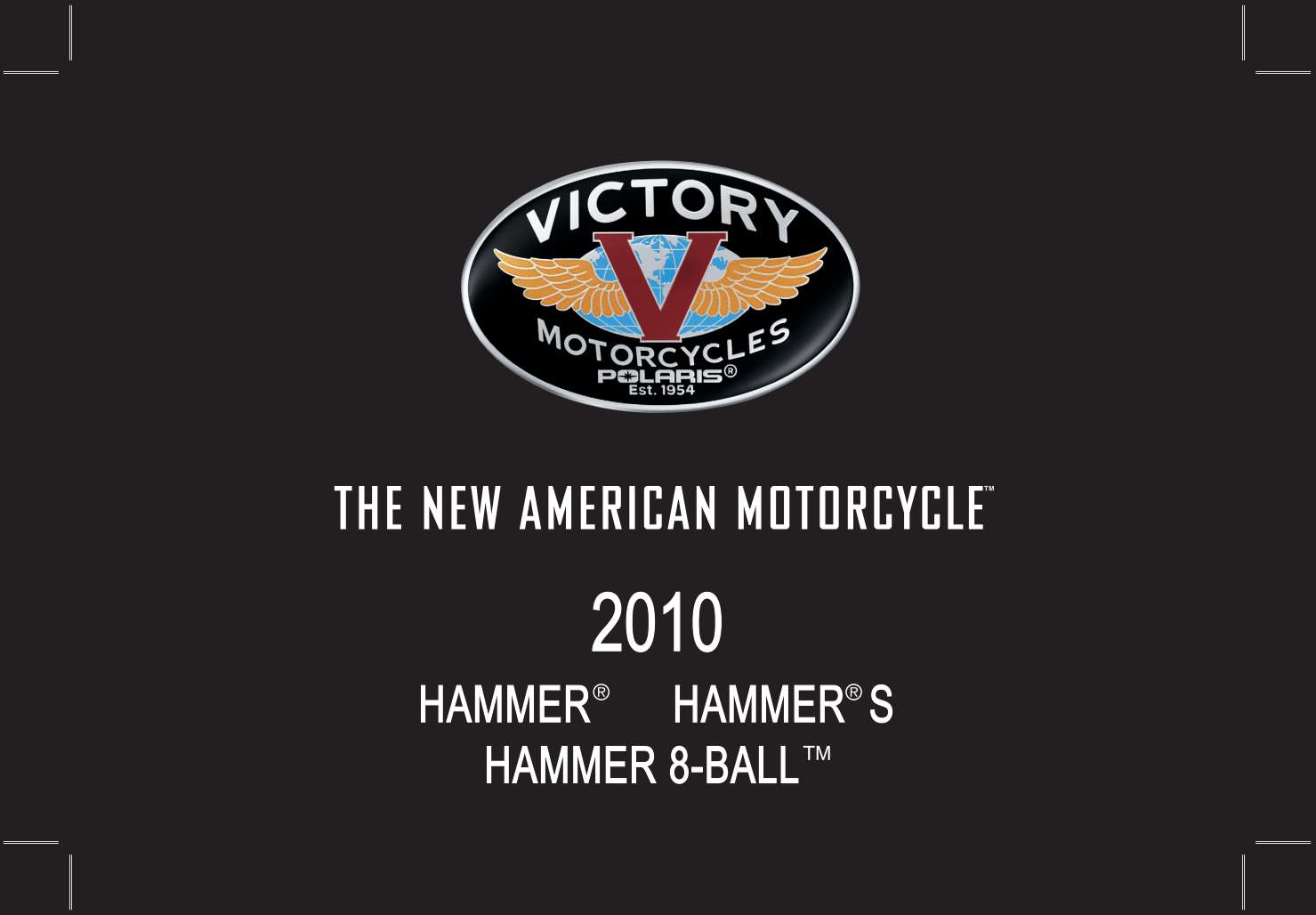 Victory Hammer S 8-Ball 2010 Owner's Manual