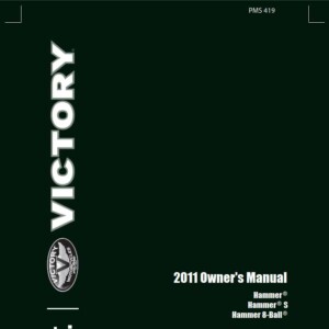 Victory Hammer S 8-Ball, Vegas 8-Ball, Kingpin 8-Ball, Vegas Jackpot 2011 Owner's Manual