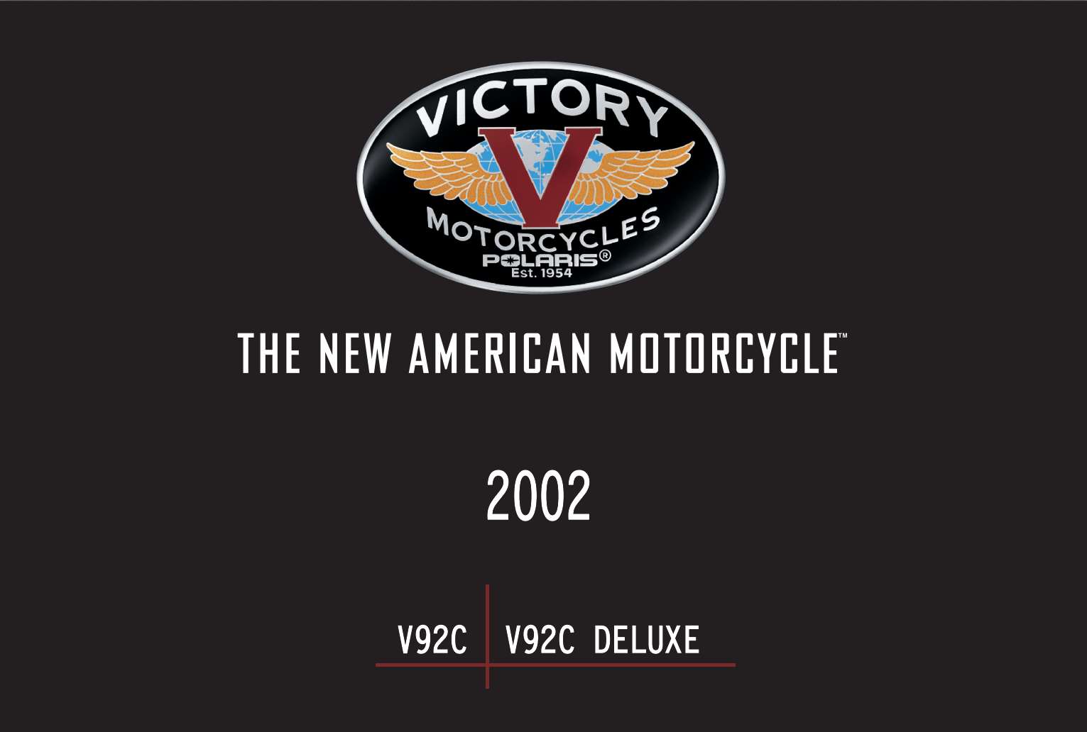 Victory V92C Deluxe 2002 Owner's Manual