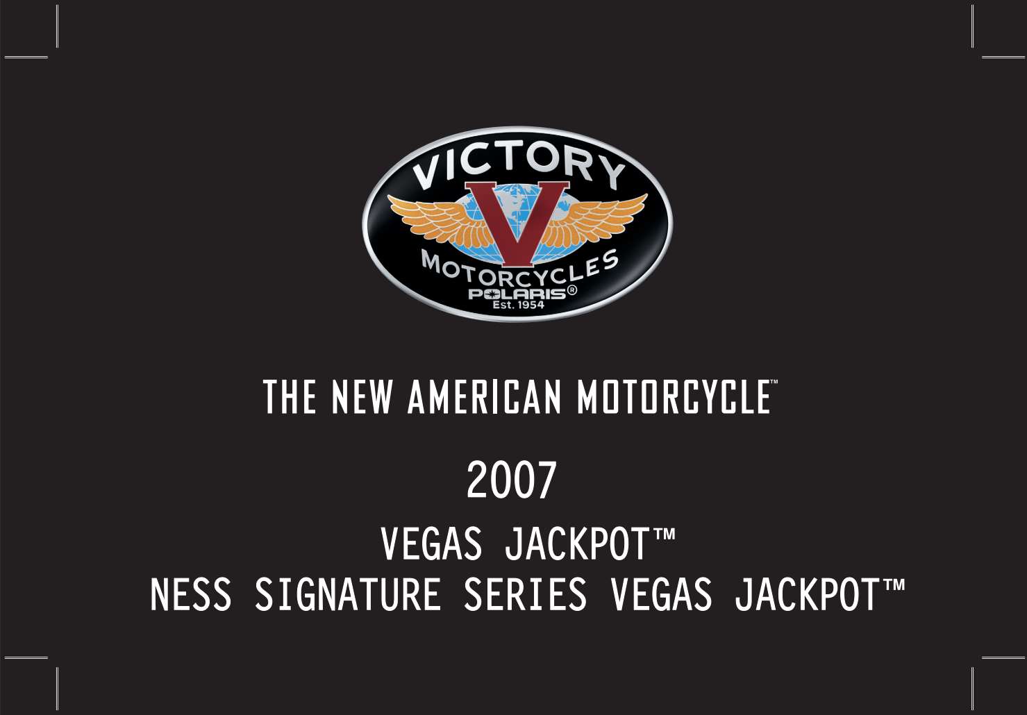 Victory Vegas Jackpot 2007 Owner's Manual PDF Download