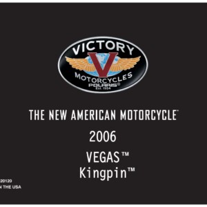 Victory Vegas Kingpin 2006 Owner's Manual