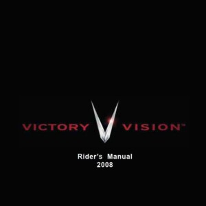 Victory Vision 2008 Owner's Manual