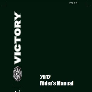 Victory Vision Tour 2012 Owner's Manual