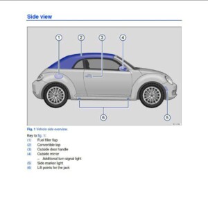 Volkswagen Beetle Convertible 2013 Owner's Manual