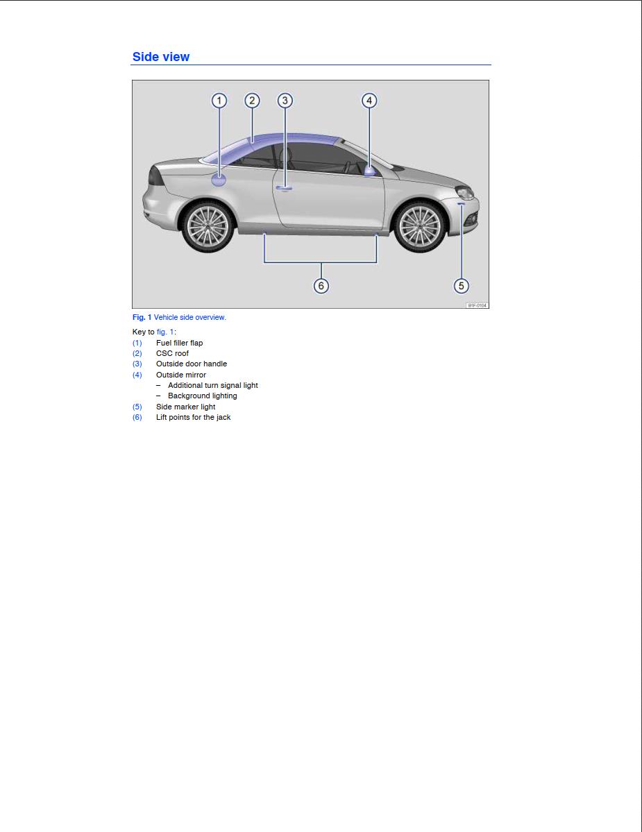 Volkswagen EOS 2013 Owner's Manual