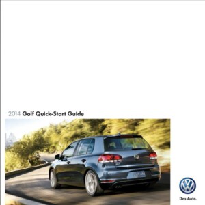 Volkswagen Golf 2014 Owner's Manual