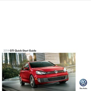 Volkswagen Golf GTI 2014 Owner's Manual