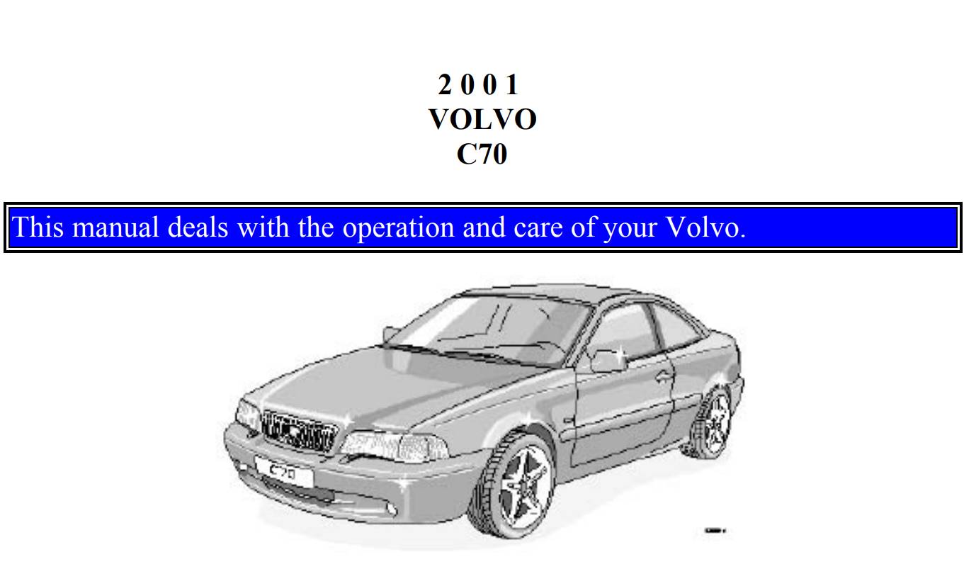 Volvo C70 2001 Owner's Manual