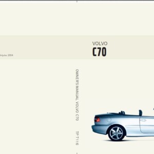 Volvo C70 Convertible Owner's Manual