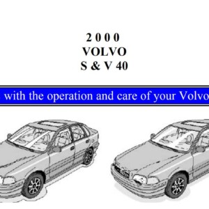 Volvo S & V 40 2000 Owner's Manual