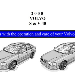Volvo S40-V40 2000 Owner's Manual