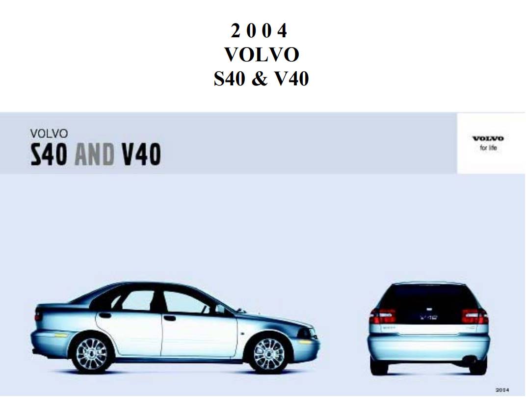 Volvo s 40 v 40 Manuel 1998 manuel d'utilisation manuel carnet BA