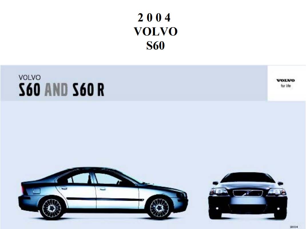 Volvo S60 2004 Owner's Manual – PDF Download