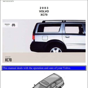 Volvo XC70 2003 Owner's Manual