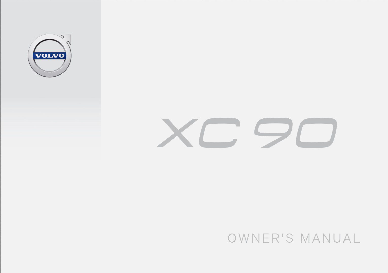 Volvo XC90 2014 Owner's Manual