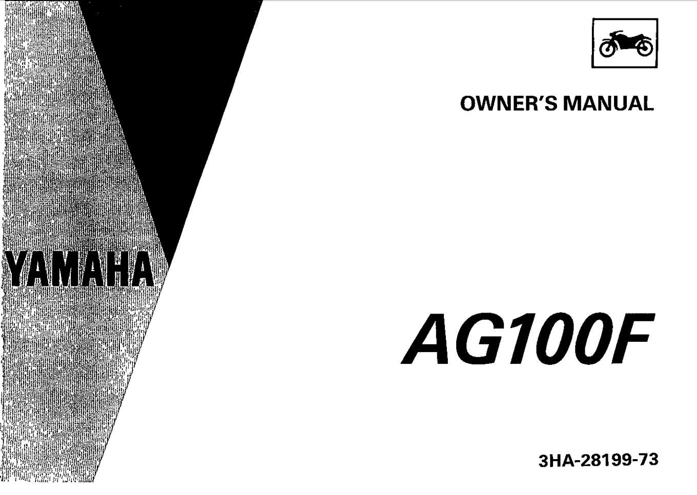 Yamaha AG100-175F 1994 Owner’s Manual