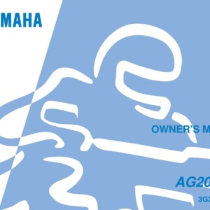 Yamaha AG200F R 2008 Owner’s Manual