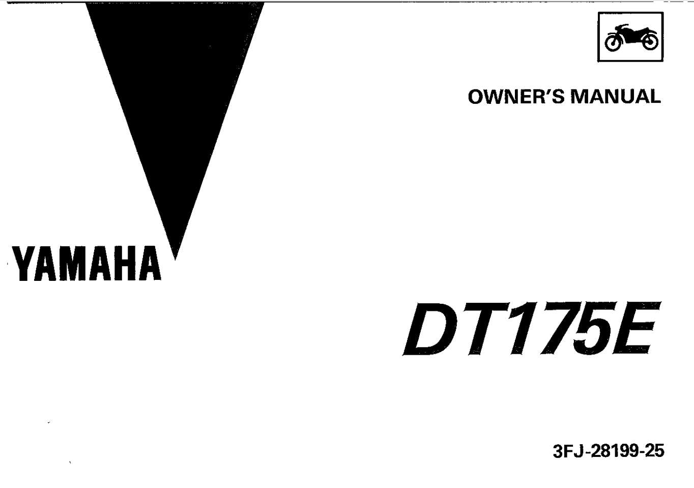 Yamaha DT175 E 1993 Owner’s Manual