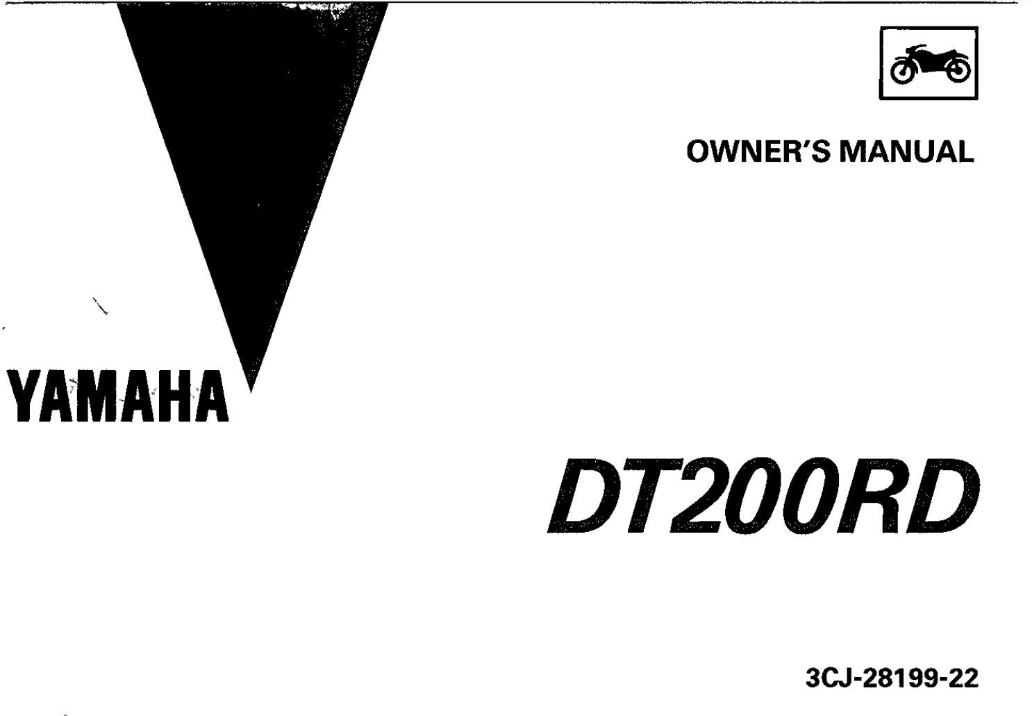 Yamaha DT200 RD 1992 Owner’s Manual
