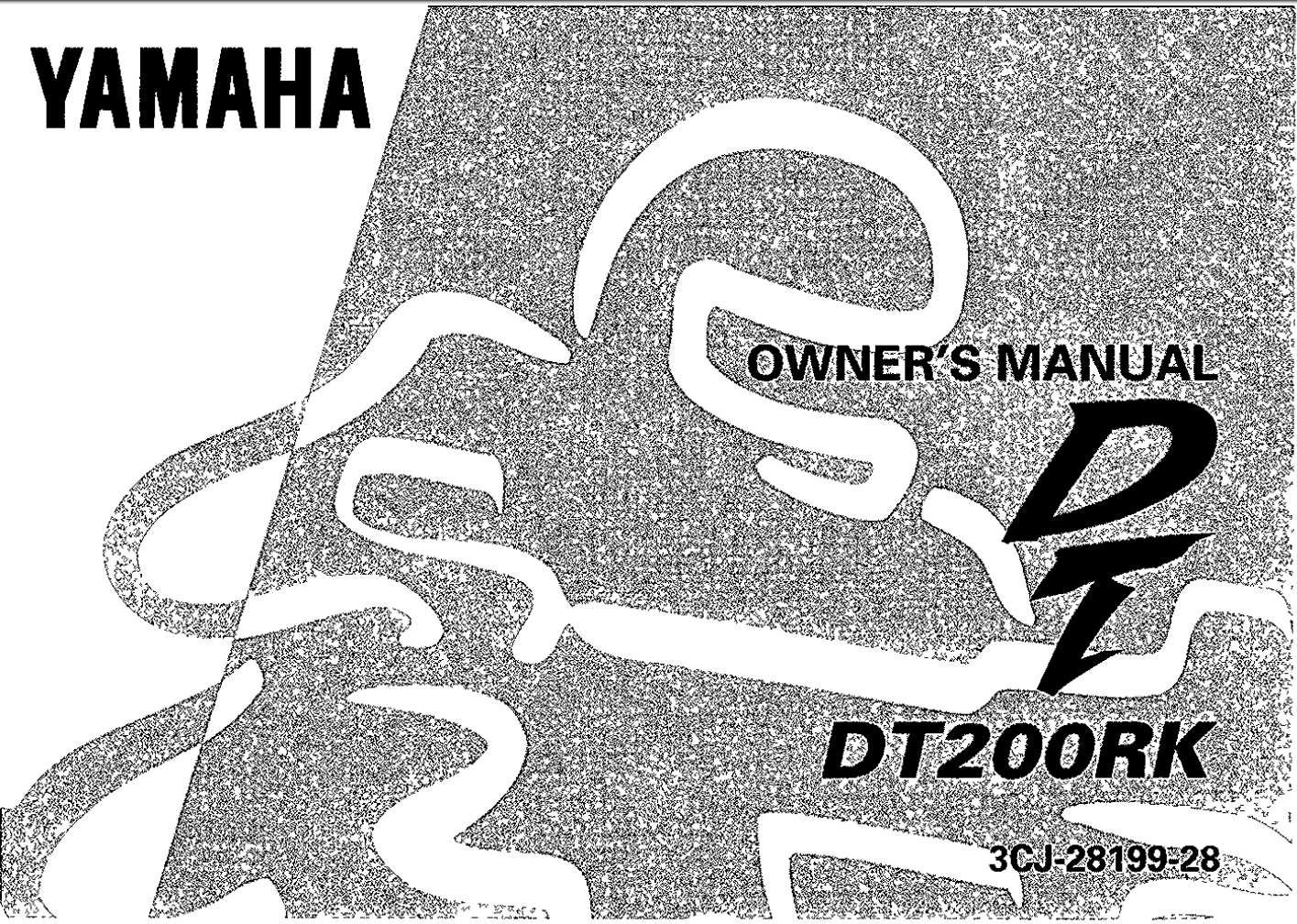 Yamaha DT200 RK 1998 Owner’s Manual