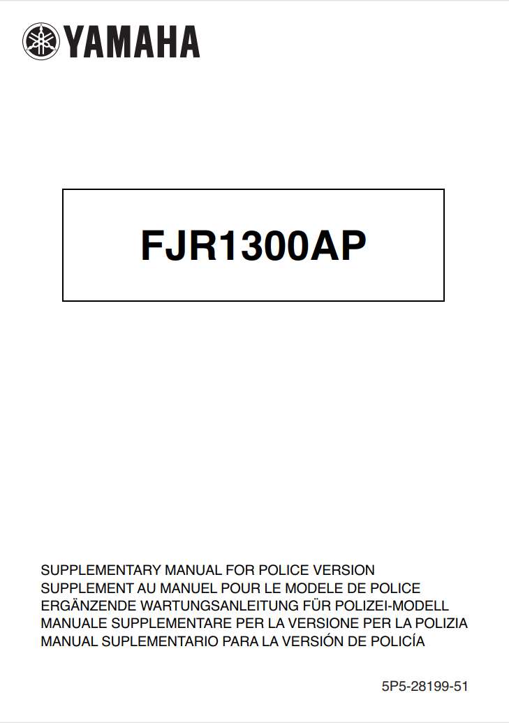 Yamaha FJR1300 AP 2009 Owner’s Manual