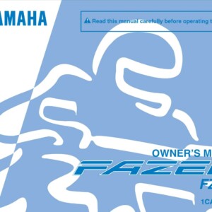 Yamaha FZ1 SZ 2010 Owner’s Manual