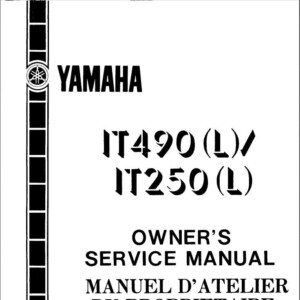 Yamaha IT490 450L 1984 Owner’s Manual