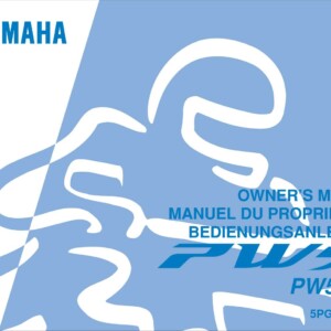 Yamaha PW50 W 2007 Owner’s Manual
